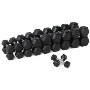CAP Barbell 550lb Rubber Hex Dumbbell Weight Set