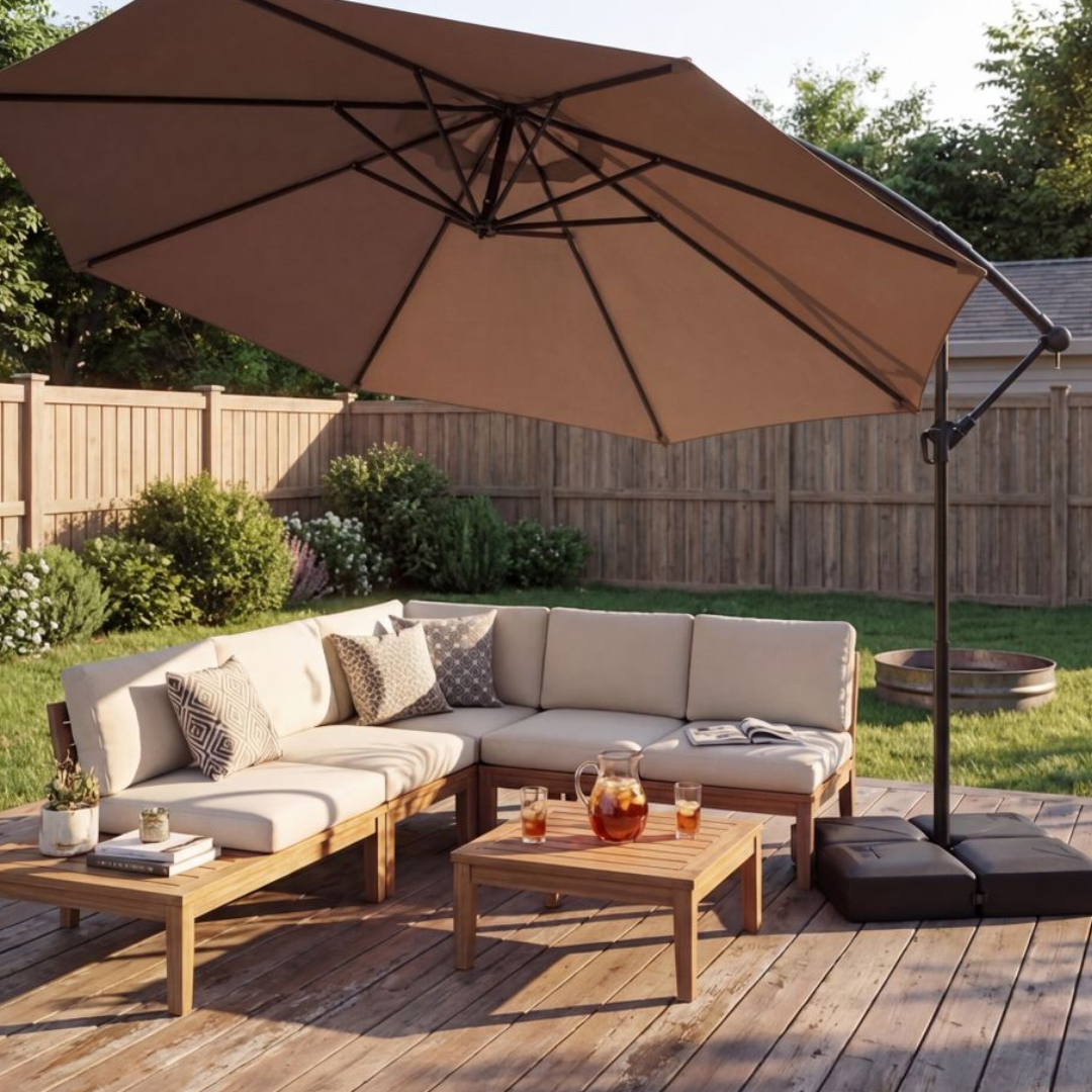 Costway 10' Offset Patio Umbrella