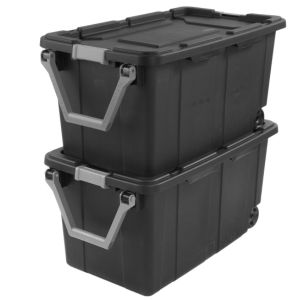 2-Pack Sterilite 40Gal Wheeled Industrial Totes