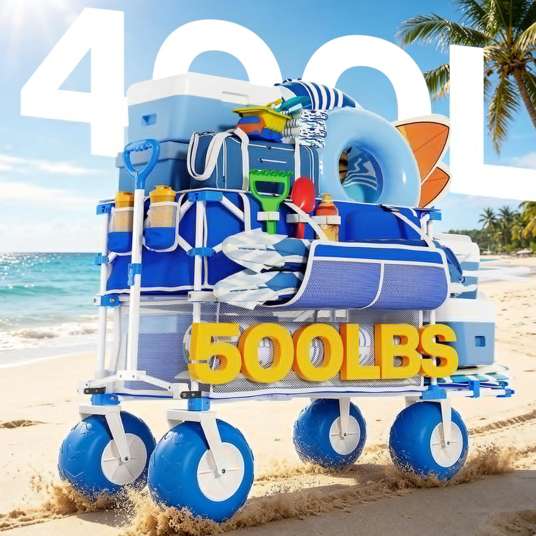 Double-Decker 400L Foldable Beach Wagon
