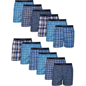 Hanes 12-Pack Men's Underwear Boxers