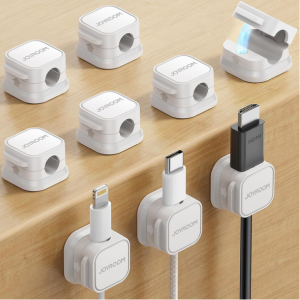 9-Pack Adhesive Magnetic Cable Organizer Clips