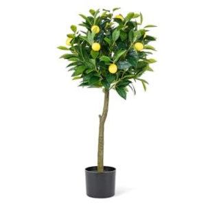 Artificial 3' Lemon Topiary Tree