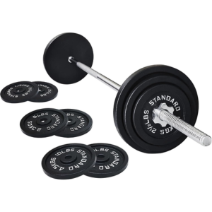 Fitvids 45lb Cast Iron Weight Plate Set