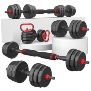 70lb Adjustable 5-in-1 Weight Set Dumbbell, Barbell & Kettlebell Combo