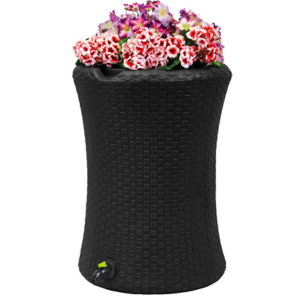 Drainable 50Gal Planter Rain Barrel