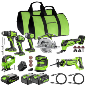 Greenworks 24V 8-Tool Kit w/Batteries & Charger