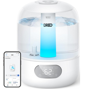 DREO Cool Mist Ultrasonic Humidifier w/RGB Light & Alexa