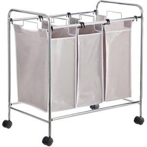 Amazon Basics 3-Compartment Rolling Laundry Sorter