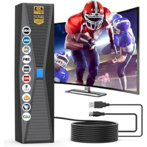 Long Range 360° 4K Smart Digital TV Antenna