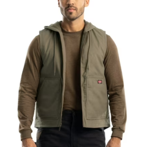 Wrangler Men's Quilted Hooded Duck Vest