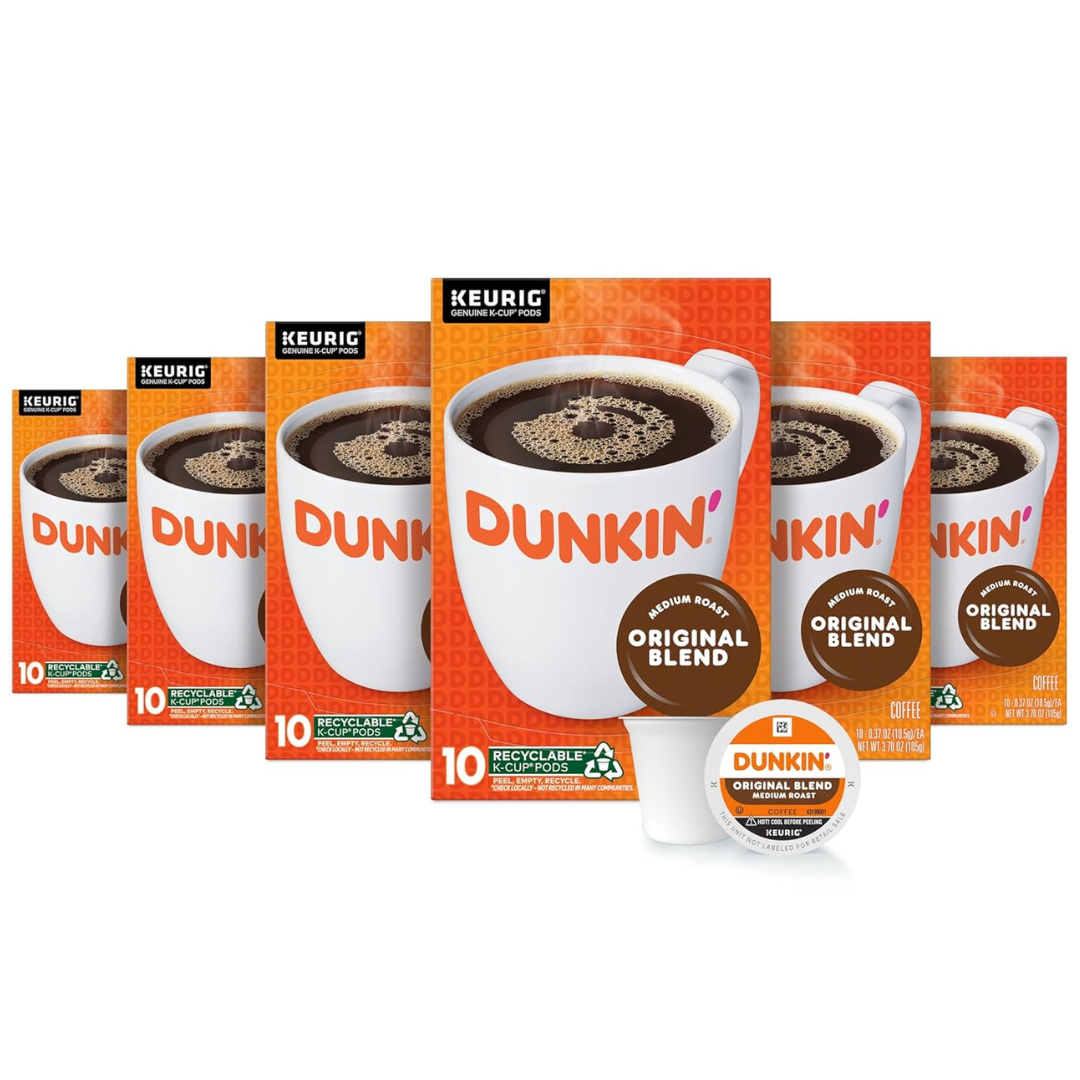 Dunkin' 60-Count Medium Roast Coffee K-Cups