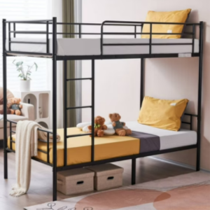 Twin Over Twin Metal Bunk Bed w/Ladder