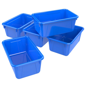 Storex 5-Pack Cubby Bin