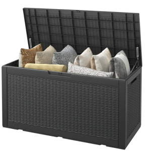 Outdoor 100Gl. Lockable Resin Storage Deck Box