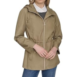 Cole Haan Women's Packable Long Sleeve Rain Jacket