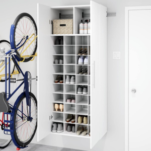 Wall Mount 30-Cube Shoe Storage Cabinet