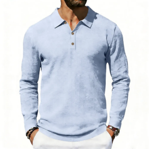 Men's Linen Polo Shirt