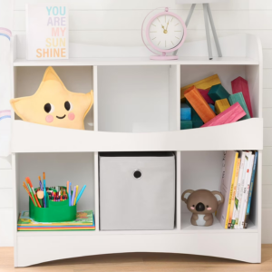 Kid's 6-Cube Toy Storage & Bookcase