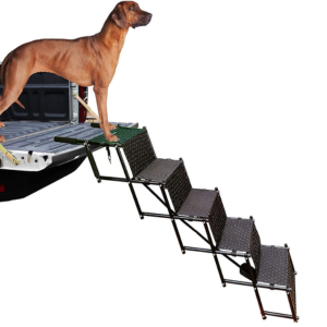 5-Step Foldable Metal Dog Stairs