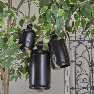 Set of 3 Metal Tibetan Giant XL Cow Bells