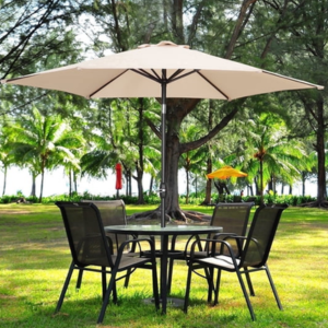 Ainfox 9' Khaki Patio Umbrella