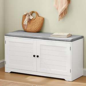 Shoe Storage Bench w/Cushion