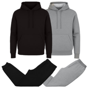 2-Piece Men's Fleece-Lined Hoodie & Jogger Set