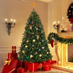 Pre-Lit 6' Pine Artificial Christmas Tree