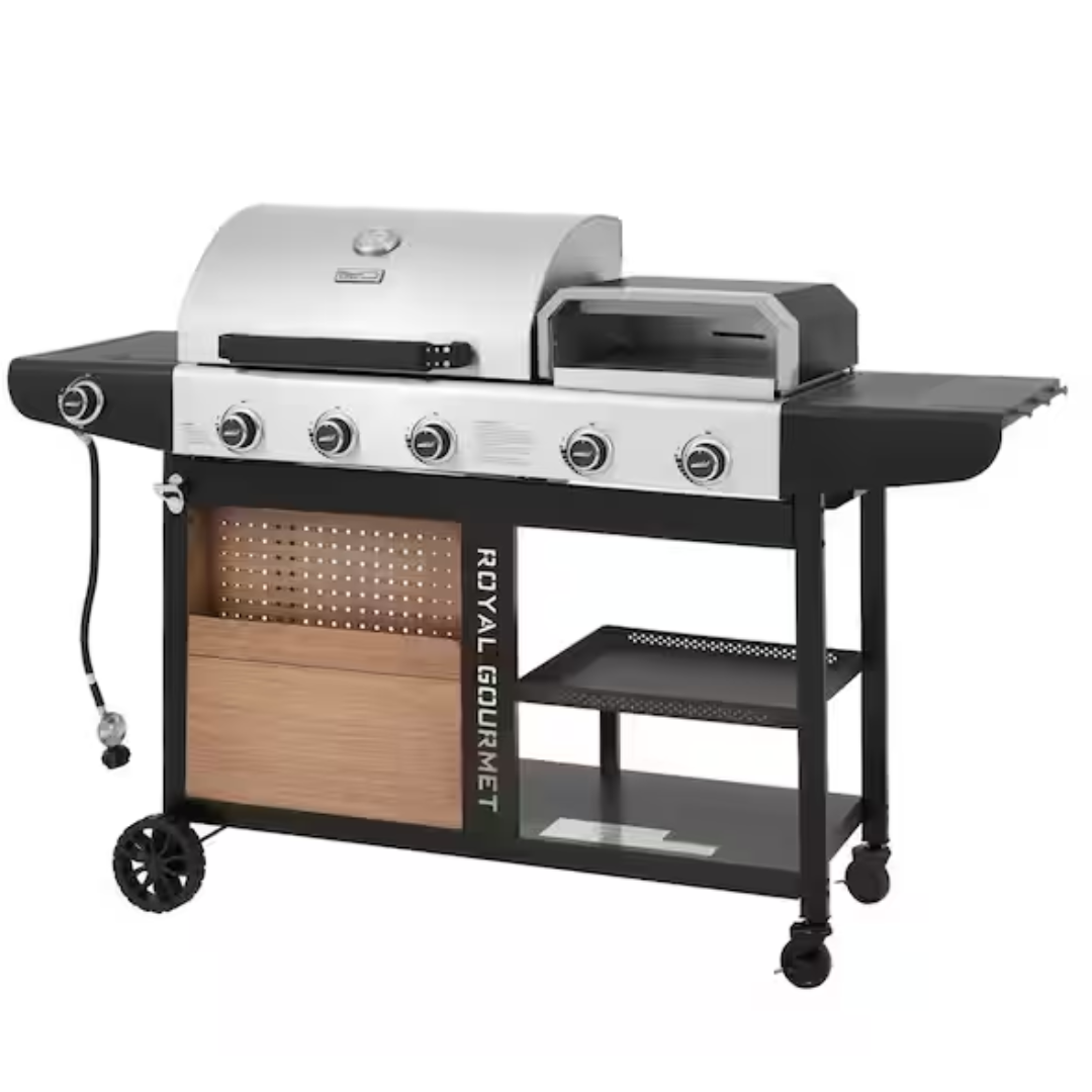 RG Gas Grill, Pizza Oven & Side Burner Combo