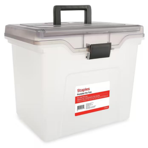 Staples Portable File Tote