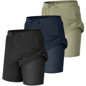 3-Pack Men’s Quick Dry Gym Running Shorts