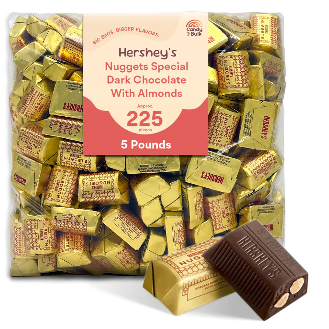 Hershey's 5lbs. Almonds Dark Chocolate Nuggets