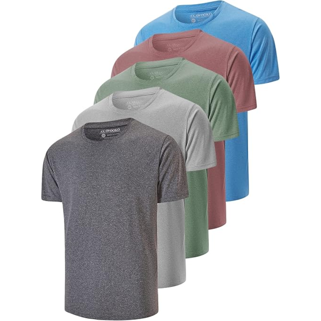 Men's 5-Pack Dry Fit T-Shirts