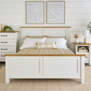 BH&GF Wood Queen Platform Bed