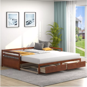 Costway Twin to King Daybed w/Drawers