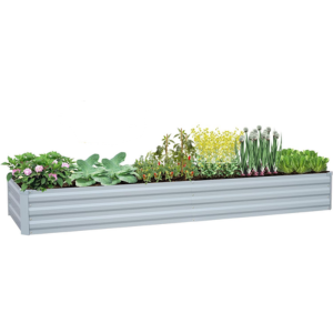 Galvanized Metal 8' Raised Garden Bed