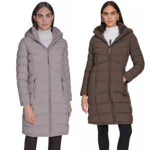 Calvin Klein Women's Hooded Puffer Coat
