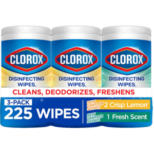 3-Pack Clorox 675-Count Disinfecting Cleaning Wipes