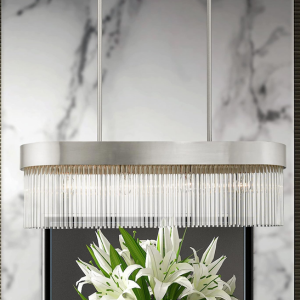 Livex 4-Light Crystal Chandelier