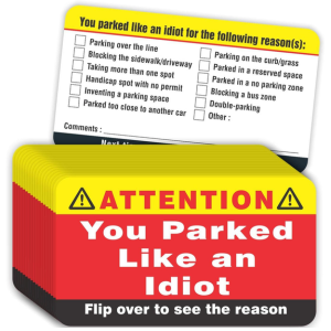 You Parked Like an Idiot Business Cards 100-Pack