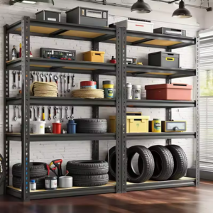 Heavy Duty 2-Piece 5-Tier Metal Shelving Unit