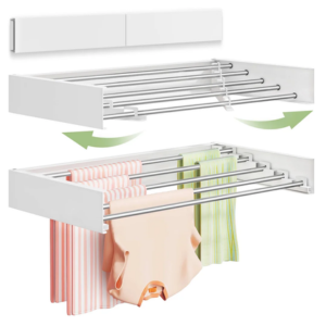 Foldable Wall Mount Clothes Drying Rack