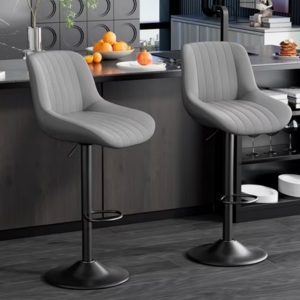 Set of 2 Swivel Counter Height Bar Stools