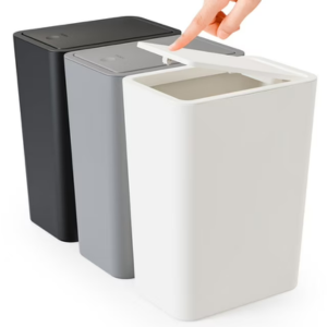 3-Pack 10L Trash Can w/Pop-Up Lid