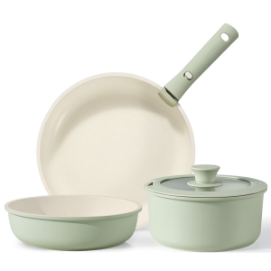 Carote 5-Piece Nonstick Cookware Set w/Detachable Handles