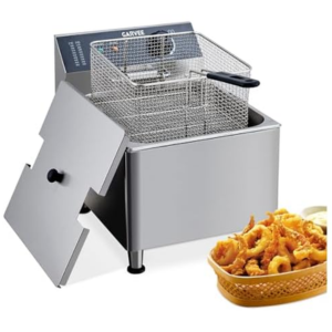 Garvee Commercial 11L Electric Deep Fryer w/Lid