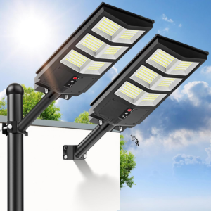 2-Pack Outdoor Solar Street Lights
