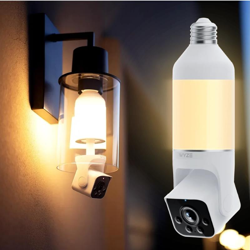 Wyze 2K HD Outdoor Security Bulb Camera