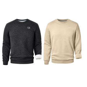 G Gradual Men's Fleece Crewneck Sweatshirts